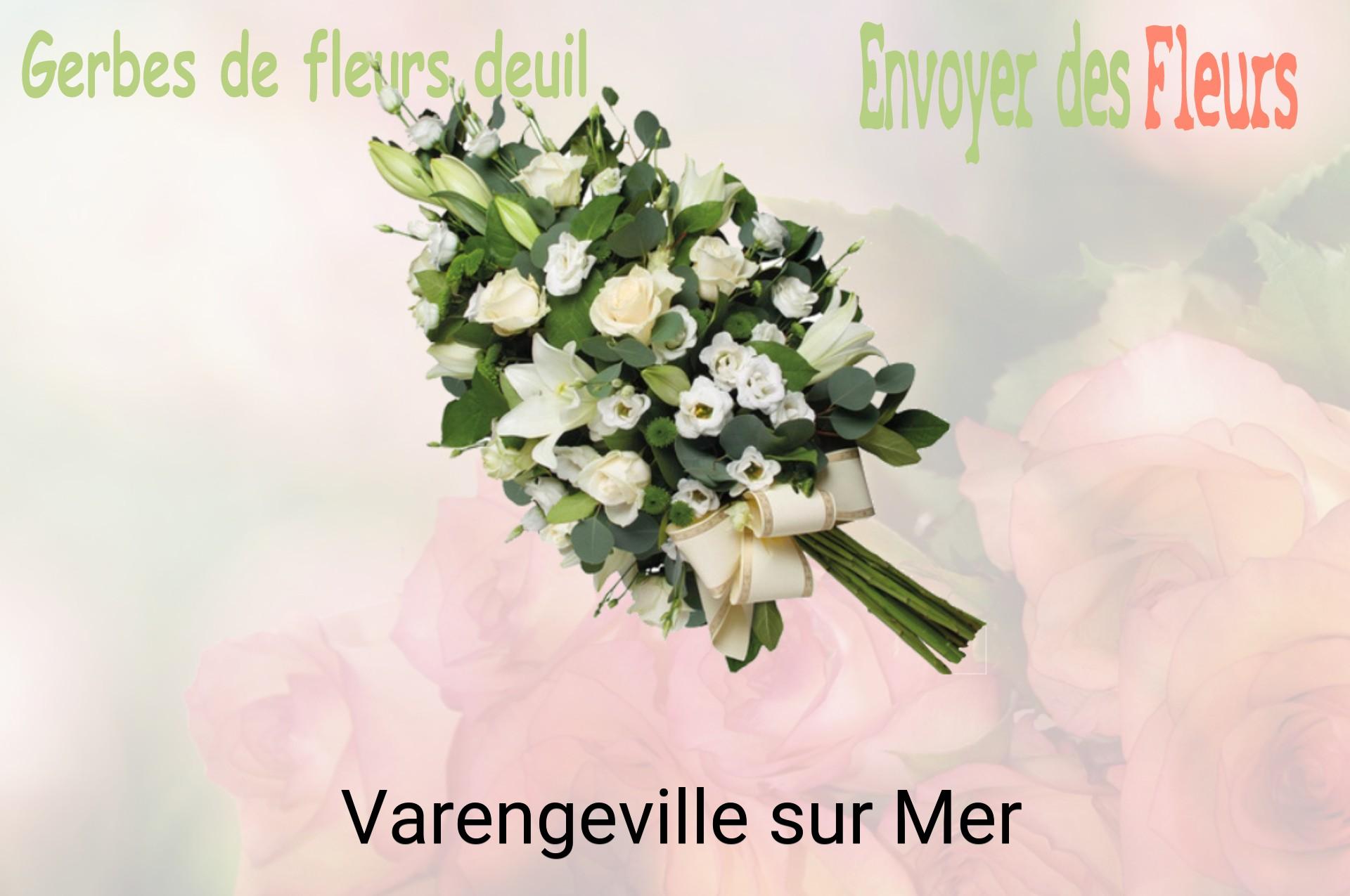 Gerbe de fleurs de deuil livrée à Varengeville-sur-Mer